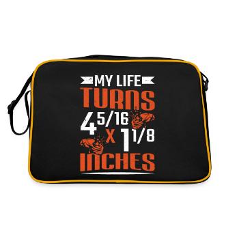 Tirer ma vie tourne en pouces d’argile - Sac Retro - noir/or - Dos