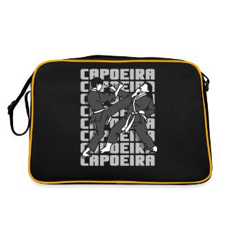 Capoeira Brasilianisch Kampfsport Training Hobby - Retro Tasche - Schwarz/Gold - Hinten