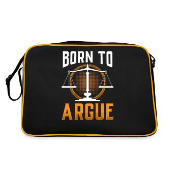 Né pour plaider avocat avocat - Sac Retro - noir/or - Dos