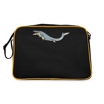 Mosasaurus I Marine Repiel Fossiles du Crétacé - Sac Retro - noir/or - Dos