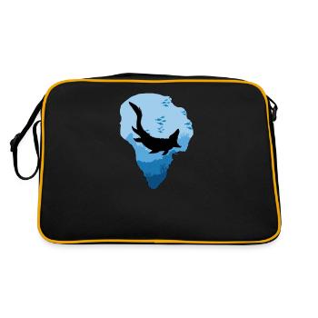 Mosasaurus I Marine Repiel Fossiles du Crétacé - Sac Retro - noir/or - Dos