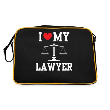 J’adore Mon avocat Avocat Avocat Avocat - Sac Retro - noir/or - Dos