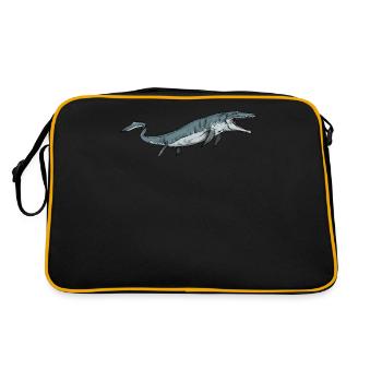 Mosasaurus I Marine Repiel Fossiles du Crétacé - Sac Retro - noir/or - Dos