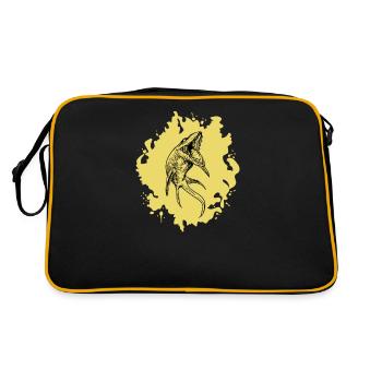Mosasaurus I Marine Repiel Fossiles du Crétacé - Sac Retro - noir/or - Dos