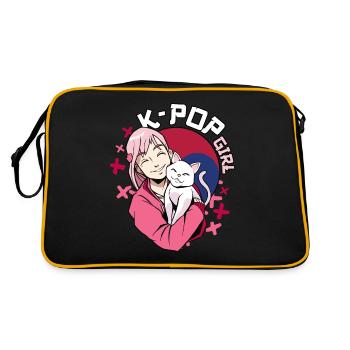 K-Pop Girl K-Drama Kpop - Sac Retro - noir/or - Dos