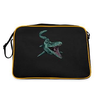 Mosasaurus I Marine Repiel Fossiles du Crétacé - Sac Retro - noir/or - Dos