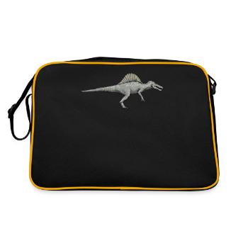 Spinosaurus I Thorn Lizard Cretaceous Fossil - Retro Bag - black/gold - Back