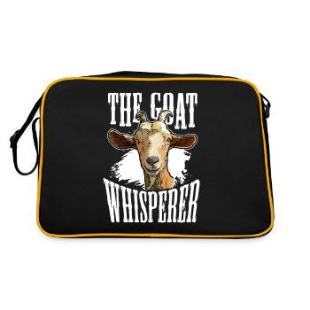 Chèvre Whisperer Chèvre Chuchoteur Chèvre Ferme - Sac Retro - noir/or - Dos