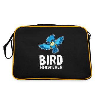 Funny Birds Lover Birds Whisperer - Retro Bag - black/gold - Back