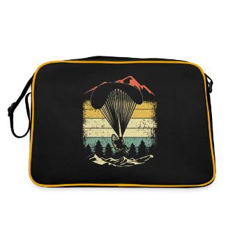 Paragleieter Rétro Paraglider Parachute Parachute - Sac Retro - noir/or - Dos