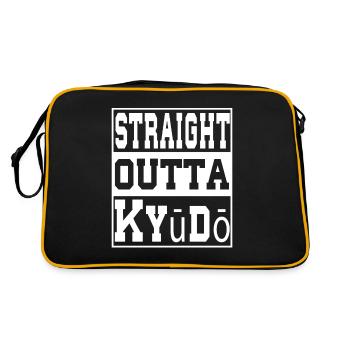 Kyūdō dit drôle - Sac Retro - noir/or - Dos