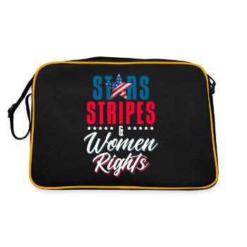 Stars Stripes & Droits des femmes Droits des femmes - Sac Retro - noir/or - Dos