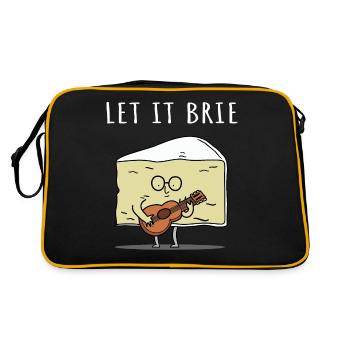 Let It Brie Cheese Musicien avec guitare - Sac Retro - noir/or - Dos