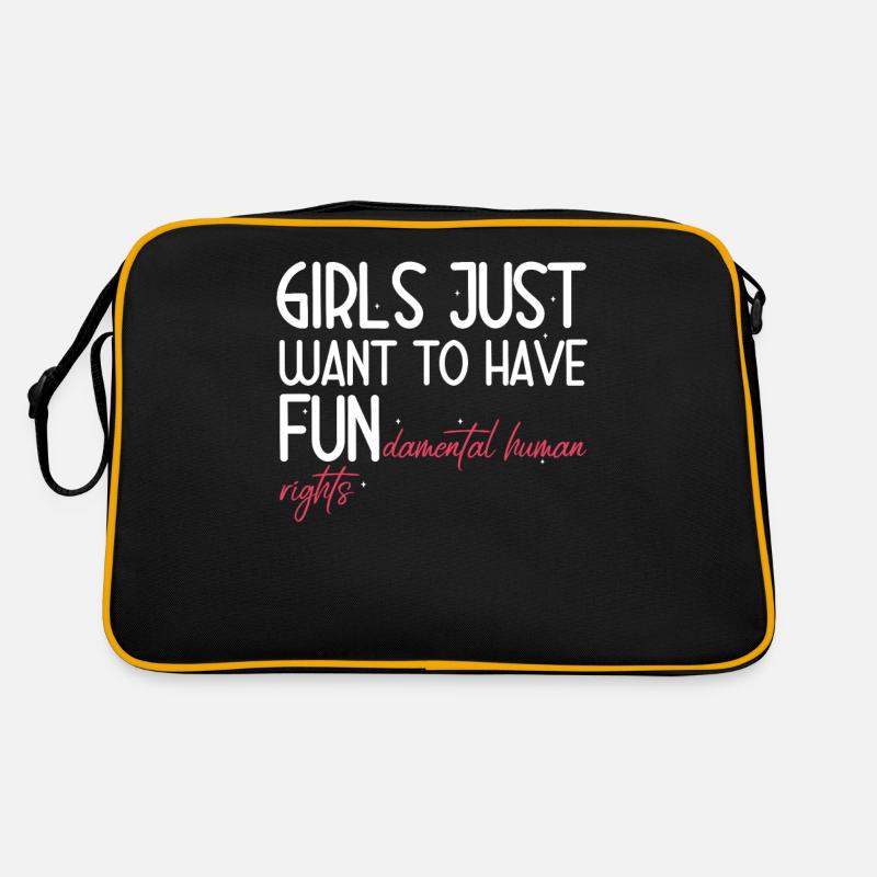 Mädchen wollen einfach nur Grundrechte haben Retro Tasche