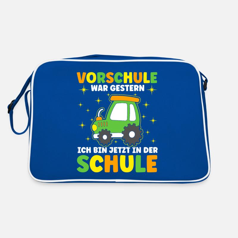 Vorschule War Gestern Schulbeginn Retro Tasche