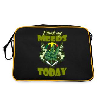 J’ai pris mes médicaments aujourd’hui - Sac Retro - noir/or - Dos
