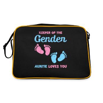 Gardienne du genre Tante vous aime - gardienne - Sac Retro - noir/or - Dos