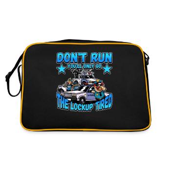 Law Enforcement Design for a Police Officer - Retro Bag - black/gold - Back