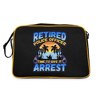 Law Enforcement Design for a Police Officer - Retro Bag - black/gold - Back