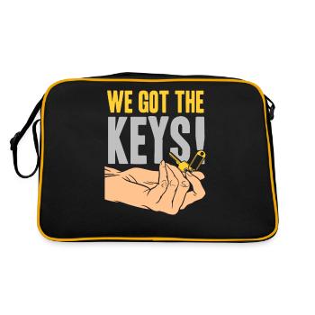 Nous avons l’hôte propriétaire clé - Sac Retro - noir/or - Dos
