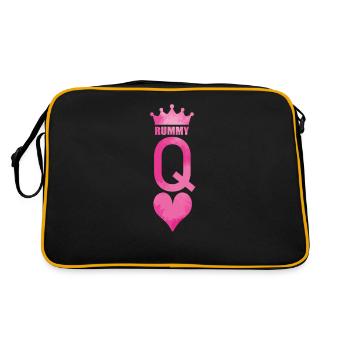 Rummy Dame Heart Hobby Jeu de cartes Romme - Sac Retro - noir/or - Dos