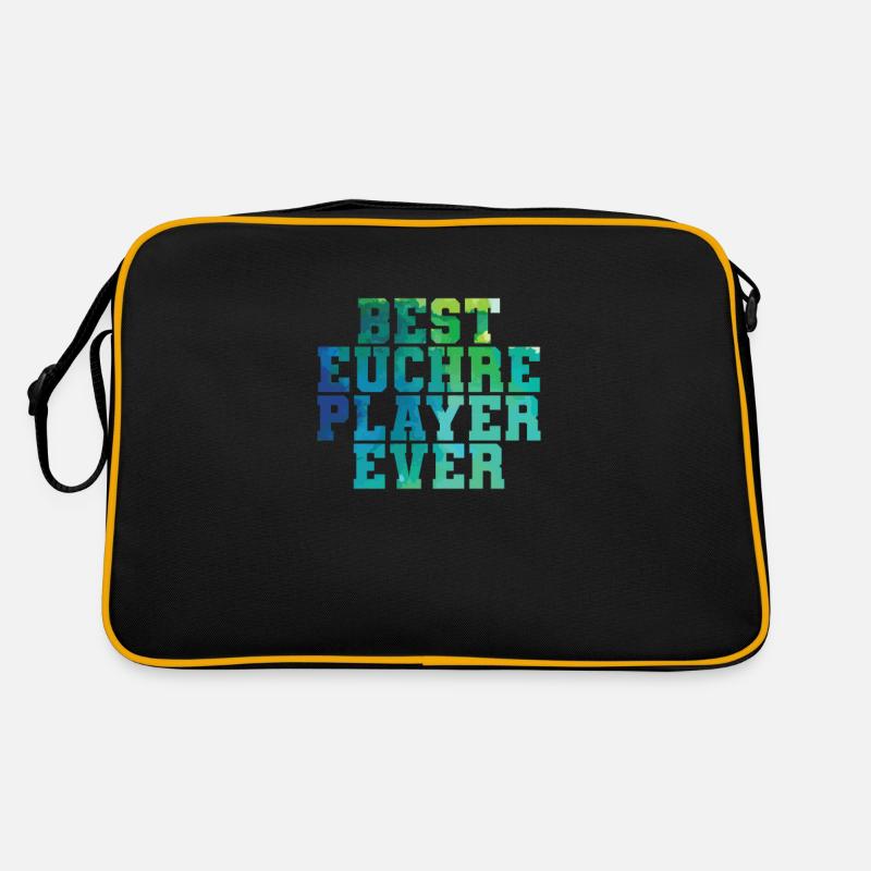 Best Euchre Player Ever Kartenspiel Spielkarten Retro Tasche