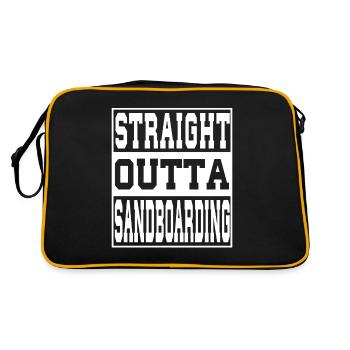 Sandboard en disant drôle - Sac Retro - noir/or - Dos