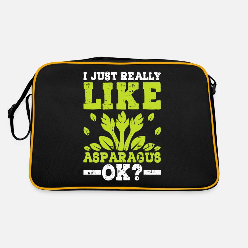 Spargel Retro Tasche