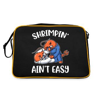 Shrimpin Aint Easy Jiu Jitsu Cadeau - Sac Retro - noir/or - Dos