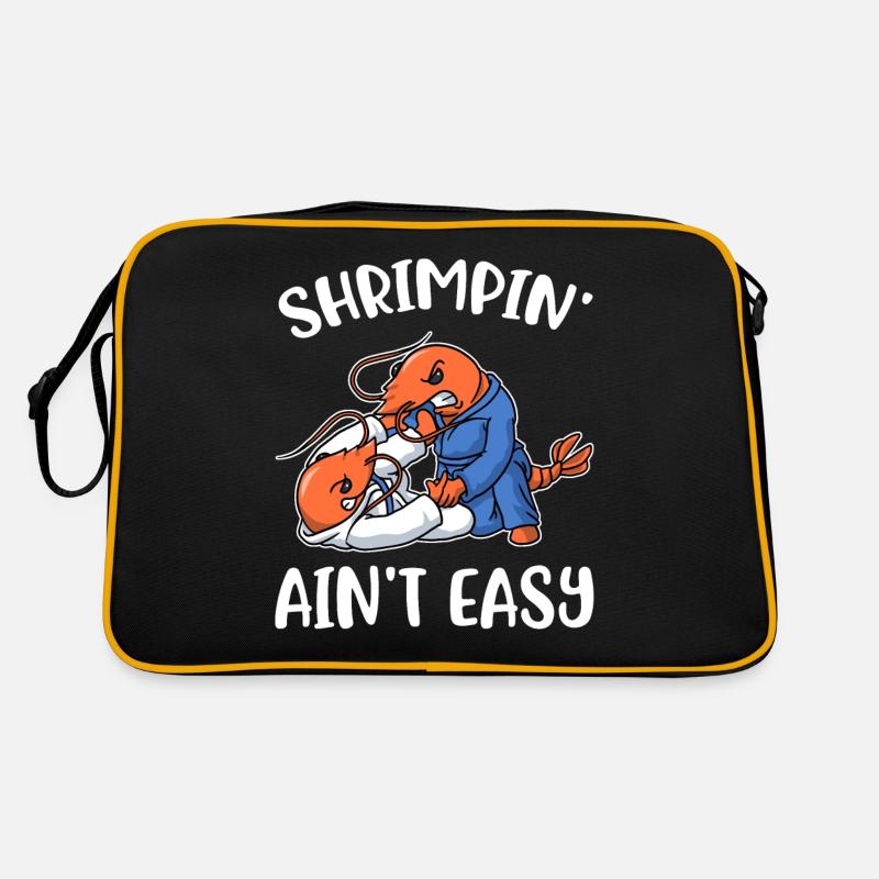 Shrimpin Aint Easy Jiu Jitsu Cadeau Sac Retro