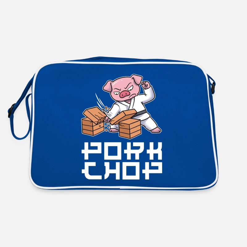 Pork Chop Karate Geschenk Retro Tasche
