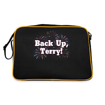 Back Up Terry Funny July 4th - Retro Tasche - Schwarz/Gold - Hinten