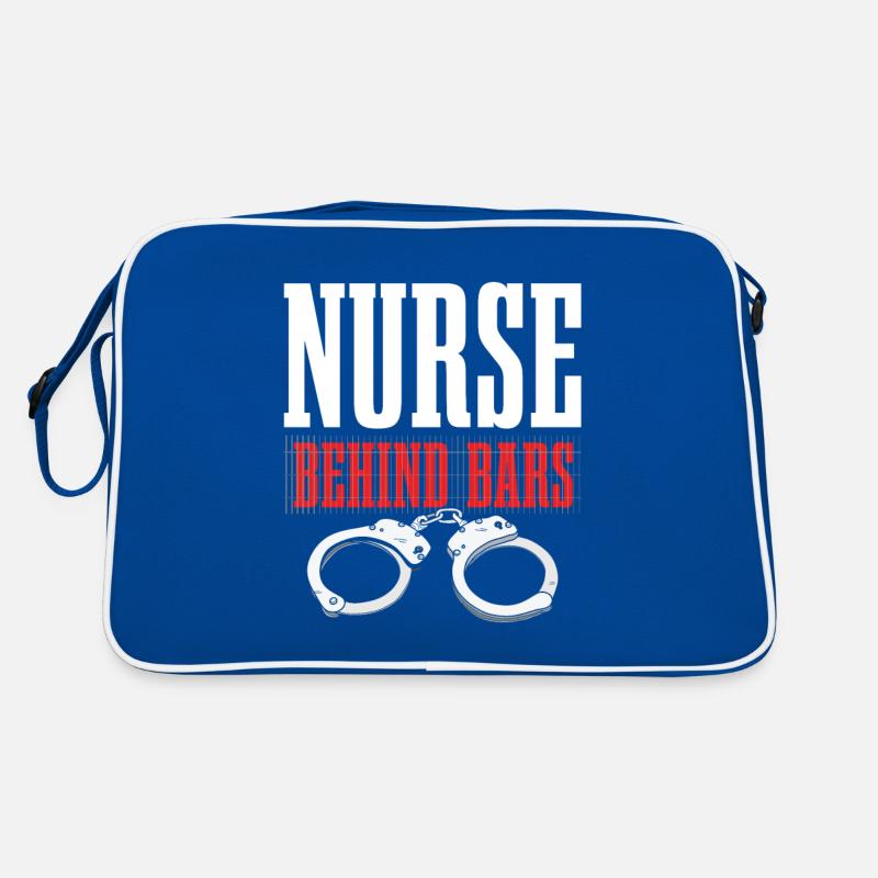 Krankenschwester Hinter Gittern Für Lustige Retro Tasche
