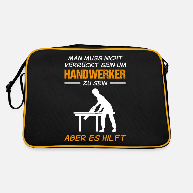 Handwerker Handwerk Lustiger Spruch Geschenk Retro Tasche