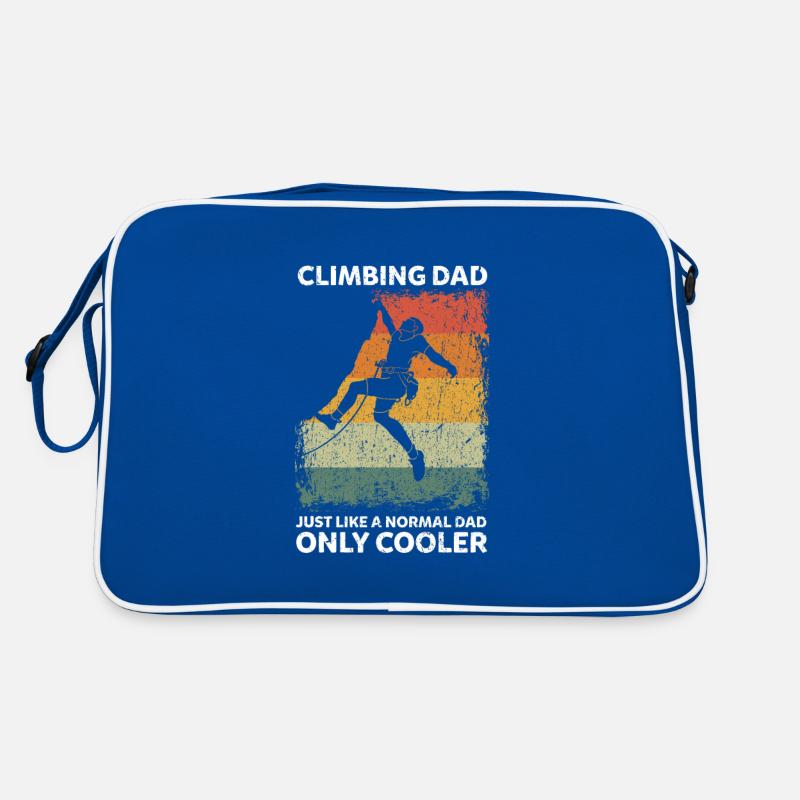 Vintage Climbing Dad Like A Normal Dad Only Cooler Retro Tasche