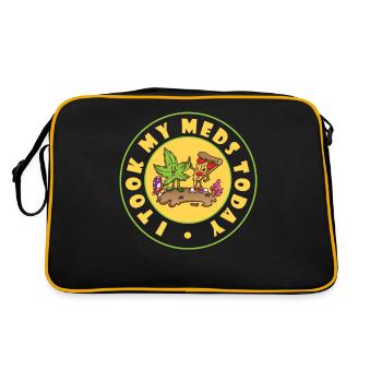 J’ai pris mes médicaments aujourd’hui - Sac Retro - noir/or - Dos