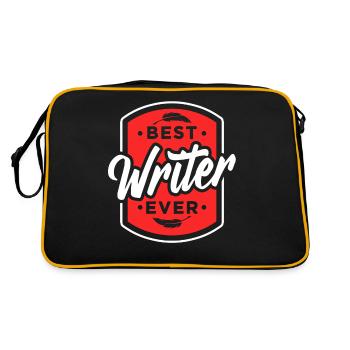 Meilleur écrivain de tous les temps - Sac Retro - noir/or - Dos