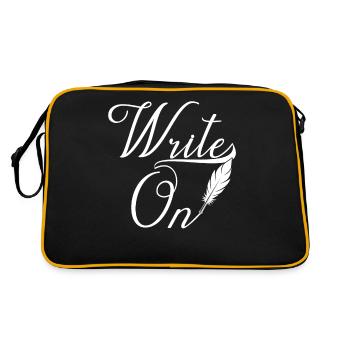 Continuer à écrire Écrivain Auteur Écrivain - Sac Retro - noir/or - Dos