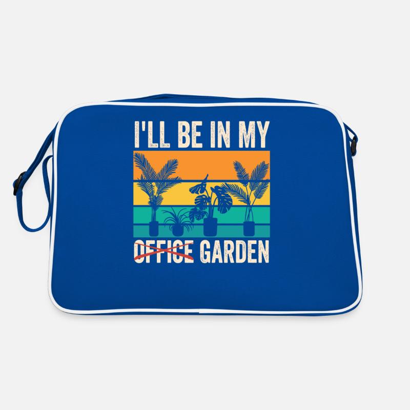 Je serai dans mon bureau dans la plante de jardin Sac Retro