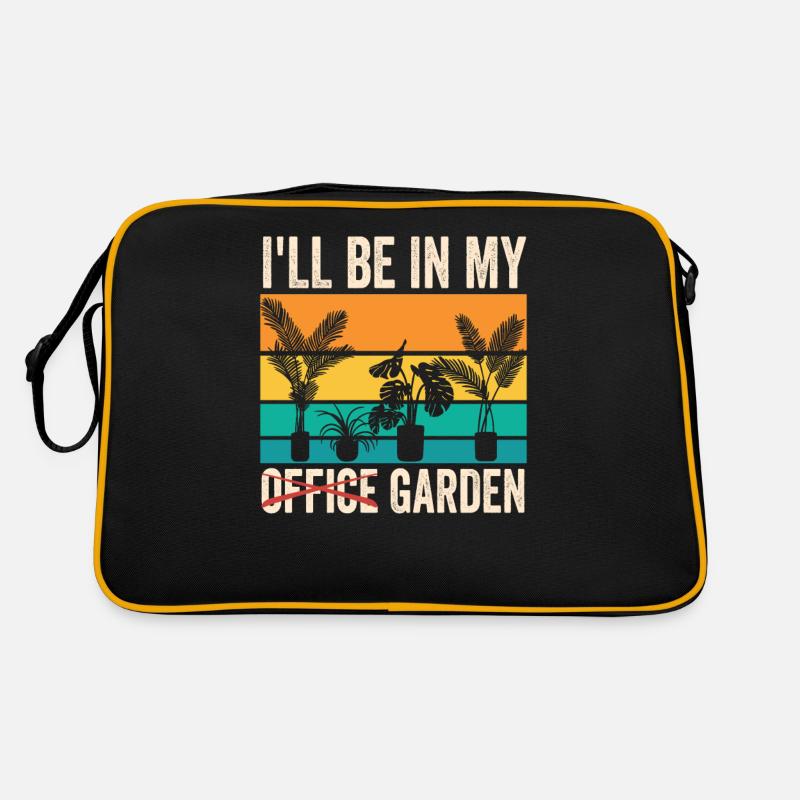 Je serai dans mon bureau dans la plante de jardin Sac Retro