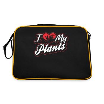 J’adore mes plantes jardinière - Sac Retro - noir/or - Dos