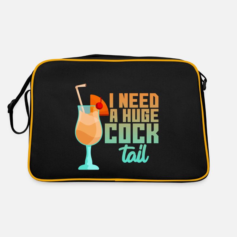 I Need A Huge Cocktail 4 Retro Tasche