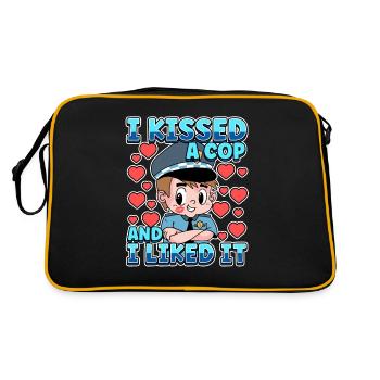 Law Enforcement Design for a Police Officer - Retro Bag - black/gold - Back