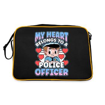Law Enforcement Design for a Police Officer - Retro Bag - black/gold - Back