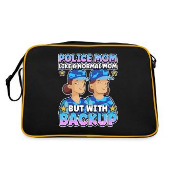 Law Enforcement Design for a Police Officer - Retro Bag - black/gold - Back