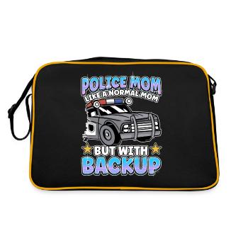 Law Enforcement Design for a Police Officer - Retro Bag - black/gold - Back