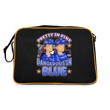 Law Enforcement Design for a Police Officer - Retro Bag - black/gold - Back