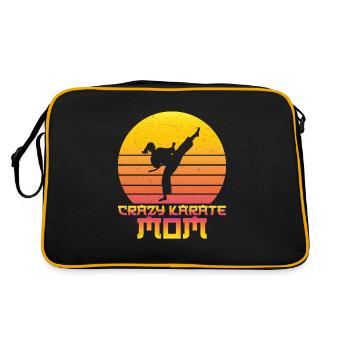 Karaté Mom For Black Belt Combat Sports Martial - Sac Retro - noir/or - Dos