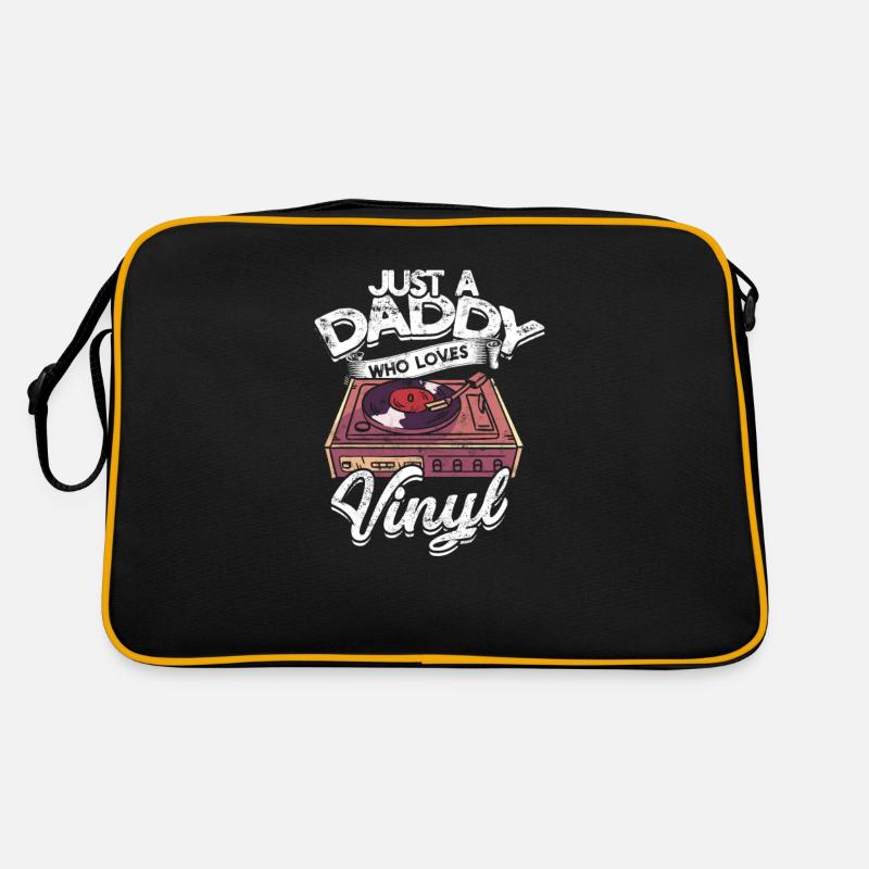 Juste un papa qui aime le vinyle - gratter Sac Retro