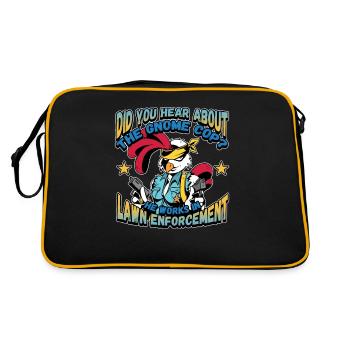 Law Enforcement Design for a Police Officer - Retro Bag - black/gold - Back